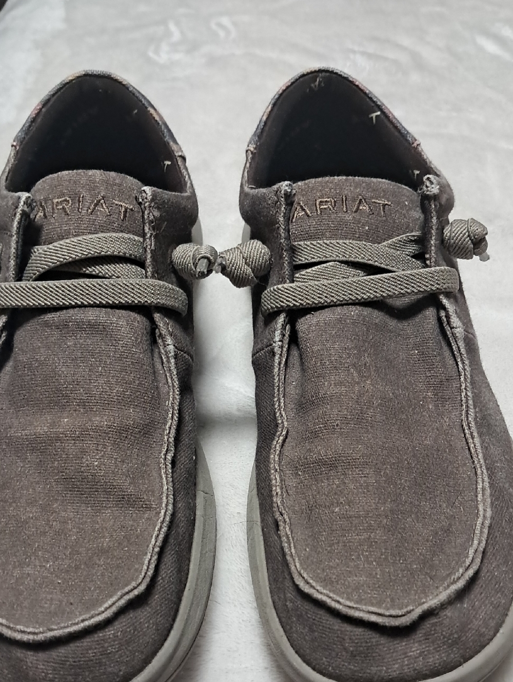 Ariat Men's Dark Brown Suede-Look Slip-On Loafers